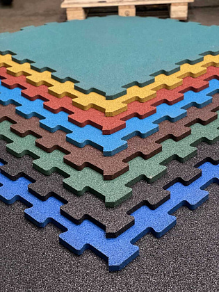 Резиновое покрытие "Спорт Puzzle" — 40 мм
